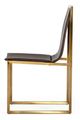 VIG Furniture Modrest Dalton 2-Piece Brown/Gold Dining Chair Set-3