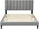 Bernards Millie Gray Twin Panel Bed with USB Port-1