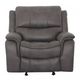 Furniture of America® Henricus Dark Gray Manual Glider Recliner-4