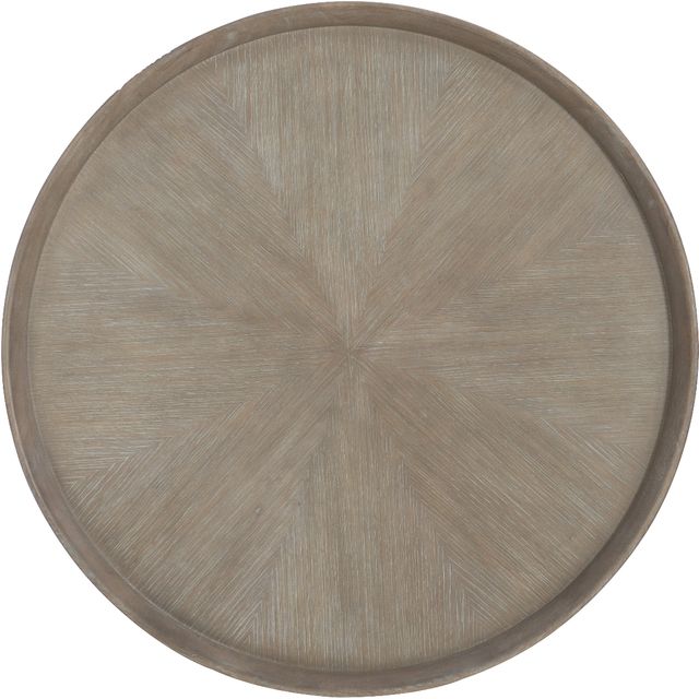 Hooker® Furniture Affinity Greige Sand Blasted Round Cocktail Table-2