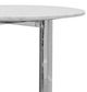Modus Furniture Amalfi Carrara Marble Top 32" Round Bar Table with Chrome Base -2
