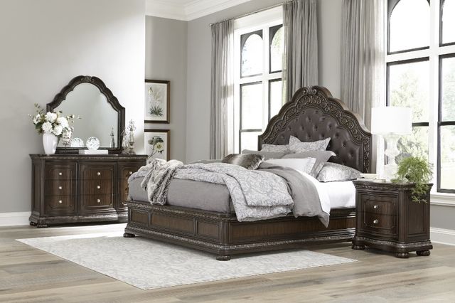 Homelegance® Beddington Dark Cherry Nightstand-1