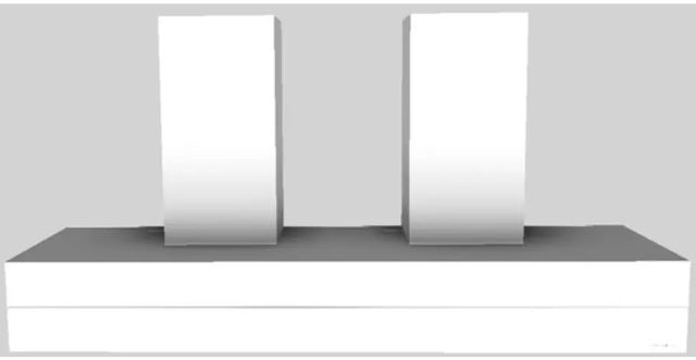 Vent-A-Hood® 66" White Contemporary Wall Mounted Range Hood-0