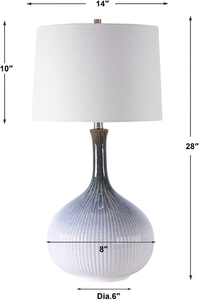 Uttermost® Eichler White Table Lamp-2