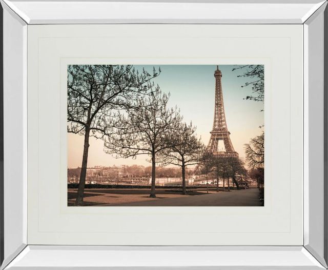 Classy Art Remembering Paris by Assaf Frank Clear Mirror Framed Wall Art-0