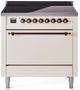 Ilve® Nostalgie II Series 36" Antique White Pro Style Induction Range-0