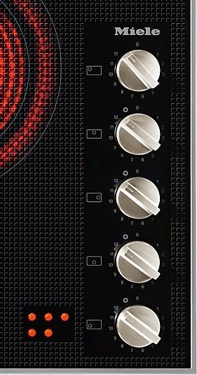 Miele 36” Stainless Steel Electric Cooktop with Five Cooking Zones-1