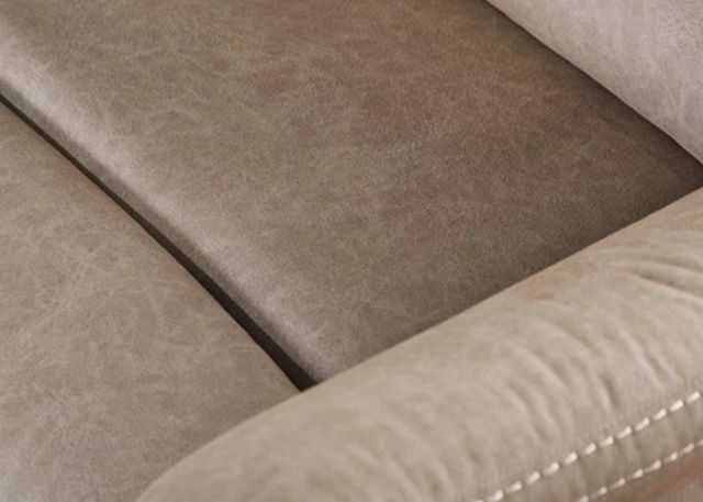 Hughes Furniture® 15176 Gio Mushroom Manual Reclining Sofa-3