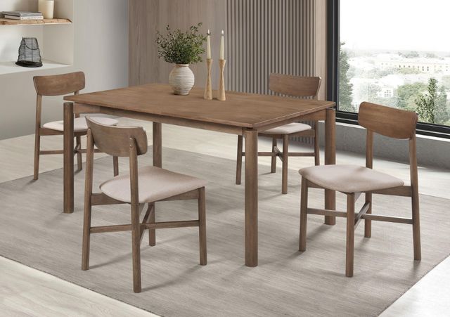Coaster® Parkridge 5-Piece Natural Walnut Dining Set-3