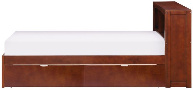 Homelegance® Rowe Dark Cherry Youth Twin Bookcase Platform Storage Bed-2