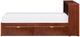 Homelegance® Rowe Dark Cherry Youth Twin Bookcase Platform Storage Bed-2