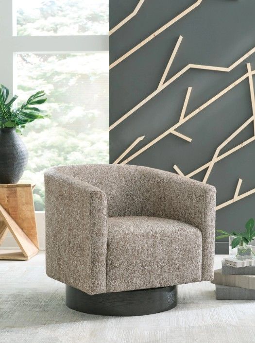 Signature Design by Ashley® Jorryn Brown Swivel Accent Chair-1
