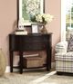 Coaster® Diane Cappuccino 2-Drawer Demilune Shape Console Table-1