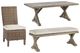Signature Design by Ashley® Beachcroft 6-Piece Beige Outdoor Dining Set-0