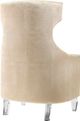 TOV Furniture Gramercy Gold Croc Velvet Wing Chair-1
