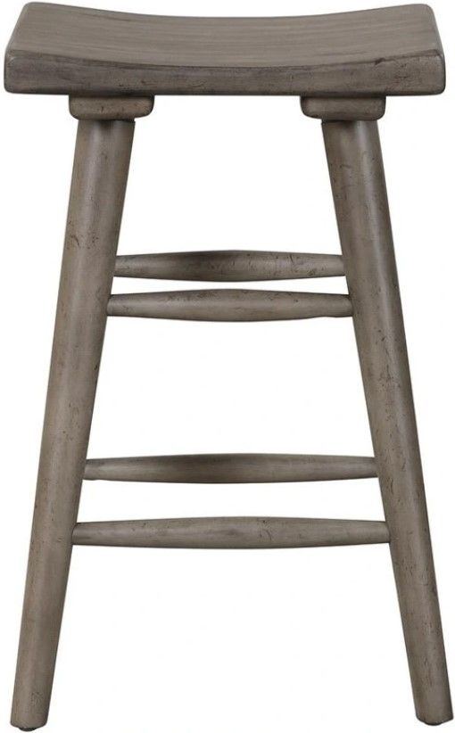 Bernards Hartford Gray Gathering Stool-2