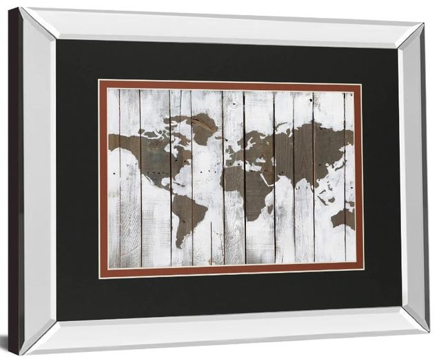 Classy Art Hearthered World By Bassin, C. Mirror Framed Wall Art-0