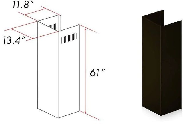 Zline Oil Rubbed Bronze Chimney Extension-1