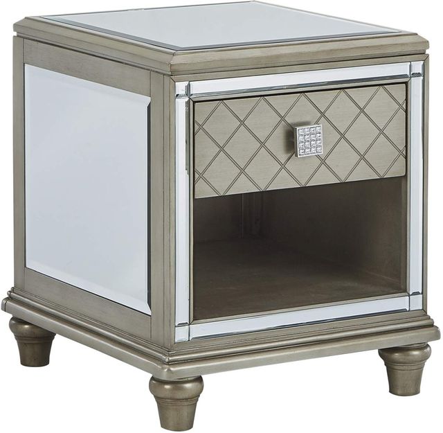 Signature Design by Ashley® Chevanna 3 Piece Platinum Living Room Table Set-2