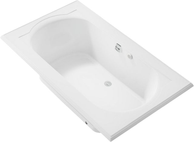 KOHLER® Memoirs® White 72" x 42" Drop-In Heated BubbleMassage™ Air Bath-0