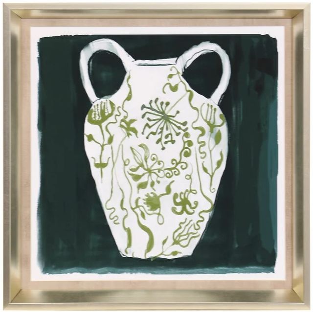 Stylecraft Vase ll Under Glass Framed Print-0
