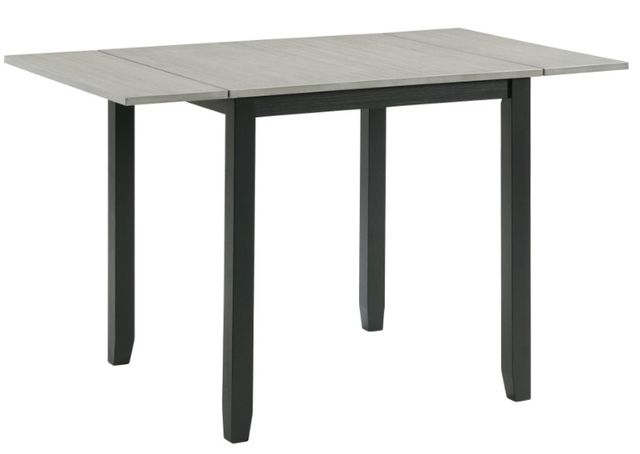 Elements International Martin 3-Piece Gray/Black Dining Table Set-2