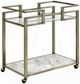 ACME Furniture Neilo Clear/Wire Brass Serving Cart-0