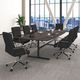 Presidential Seating Boss Black Modern Executive Conference Chair-4