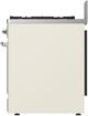 Ilve® Majestic III 30" Antique White Pro Style Dual Fuel Liquid Propane Range with Triple Glass Door with Chrome Trim-3