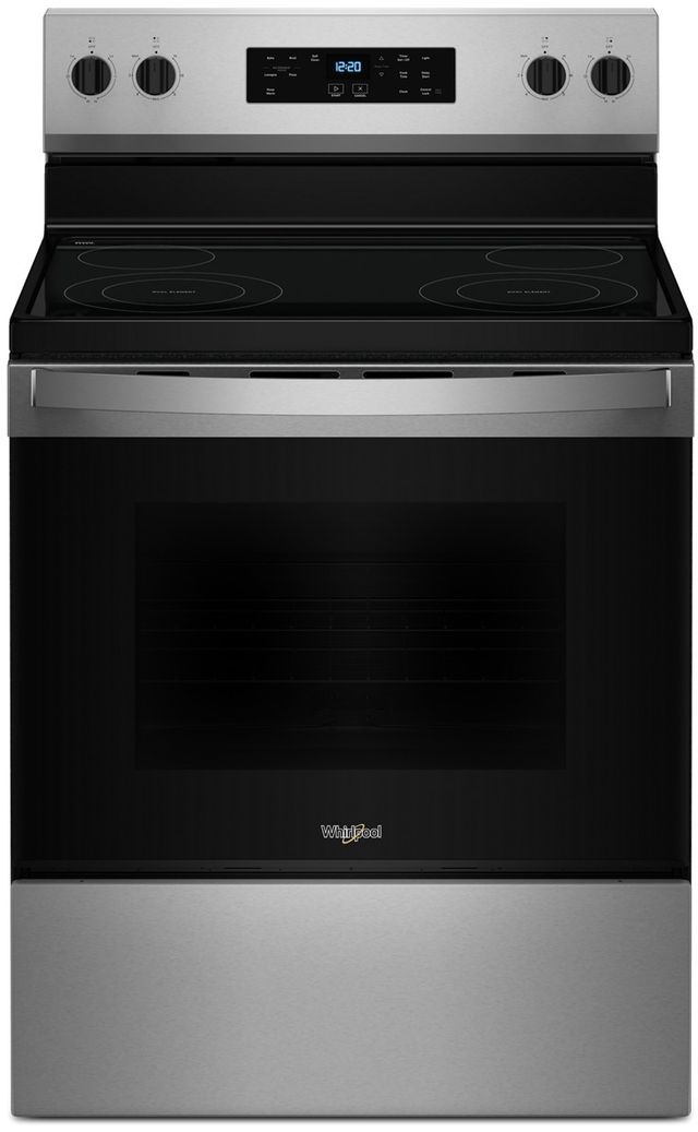 Whirlpool® 30" Stainless Steel Freestanding Electric Range-0