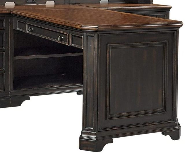aspenhome® Hampton Black Cherry Peninsula Desk-1