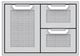 Hestan® Professional 30" Stainless Steel Outdoor Double Drawer and Storage Door Combination-0