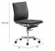 Zuo® Lider Plus Black Armless  Office Chair-4