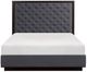 Homelegance® Larchmont Charcoal Upholstered Queen Panel Bed-2