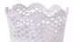 A & B Home White 6" Lace Basket-1