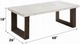 ACME Furniture Edwyn White Marble Top Coffee Table with Brown Base-2