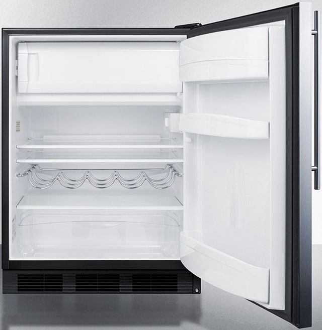 Summit® 24" 5.1 Cu. Ft. Stainless Steel Compact Refrigerator-2