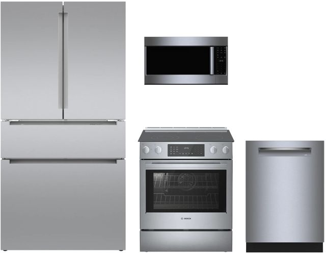 Bosch 4 Piece Stainless Steel Electric Kitchen Package-0