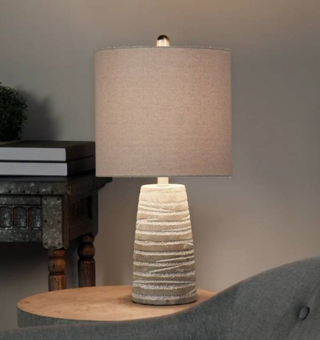 Stylecraft Off-White/Taupe Table Lamp-4