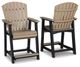 Signature Design by Ashley® Fairen Trail 3-Piece Black/Driftwood Outdoor Dining Set-3