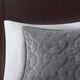 Olliix by Madison Park Harper 3 Piece Grey Full/Queen Faux Velvet Reversible Coverlet Set-2