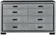 Global Furniture USA Isabella Gray Dresser with Led-1