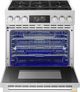 LG SIGNATURE Iconic Collection 36" Stainless Steel Pro Style Gas Range with Dynamic ProBake® Convection and Air Fry-1