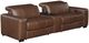 Homelegance® Sutton 3-Piece Brown Double Power Reclining Sectional with Center Console-0