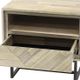 Armen Living Peridot Black/Natural Nightstand -3