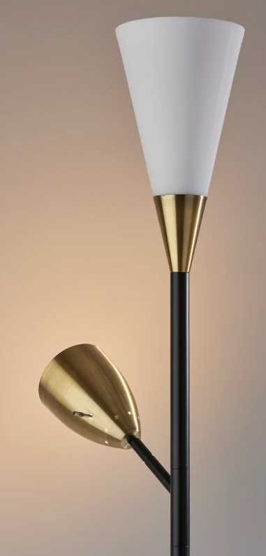 Adesso® Dixon White Combo Torchiere-1