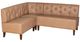 Powell® Auden 3-Piece Tan Nook Corner Bench Set-0