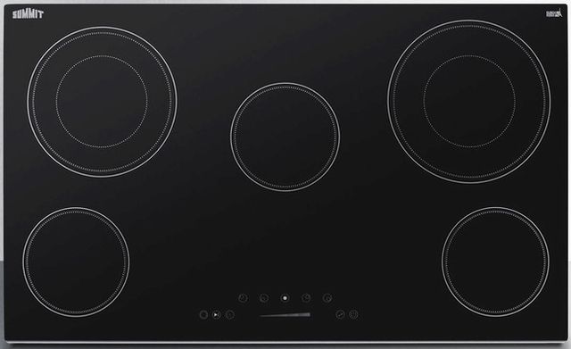 Summit® 36" Black Electric Cooktop-0