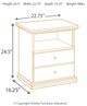 Signature Design by Ashley® Maribel Black Nightstand-2