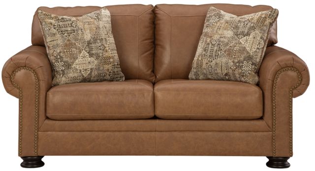 Signature Design by Ashley® Carianna Caramel Loveseat-1